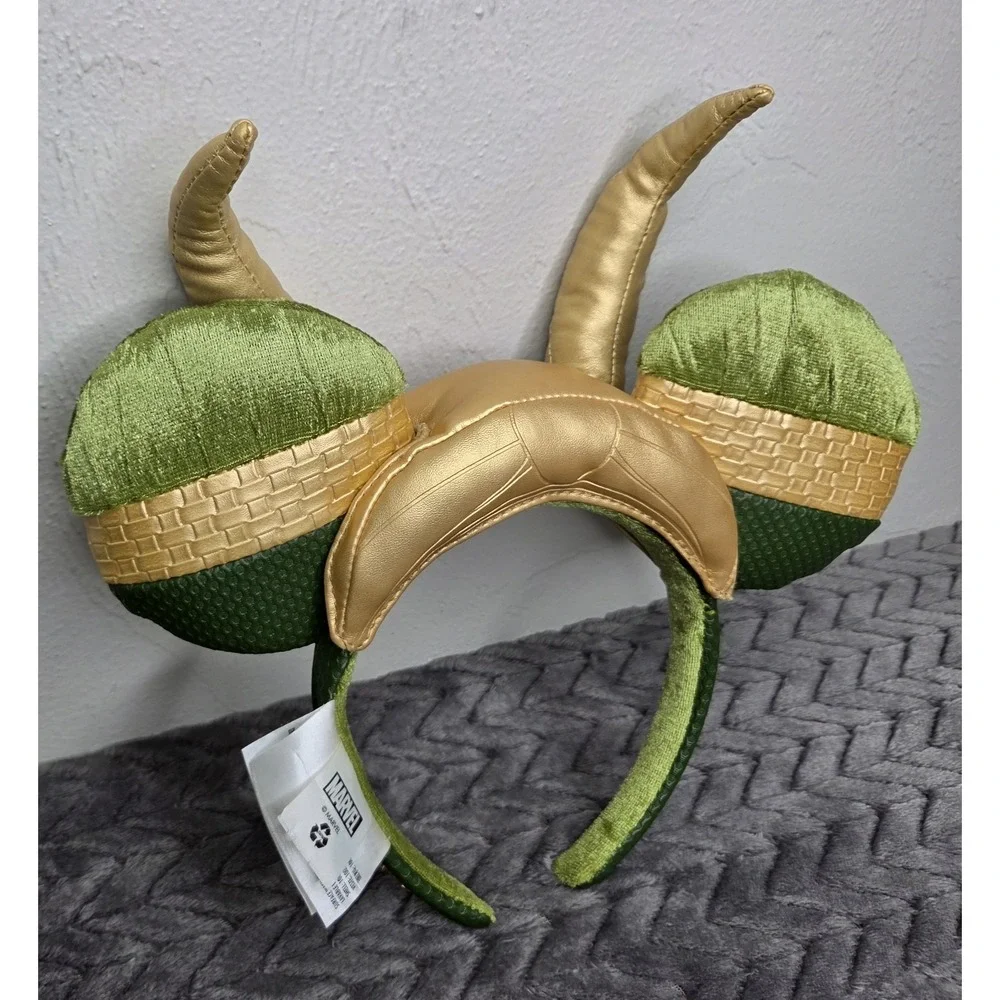 Disney Parks Marvel Loki Mickey Ears Headband One Size Excellent Condition